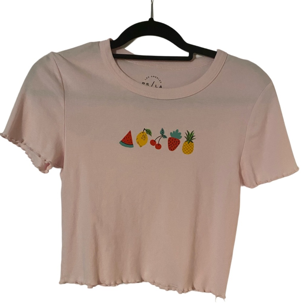 NWOT PacSun Pink Fruit Crop Top